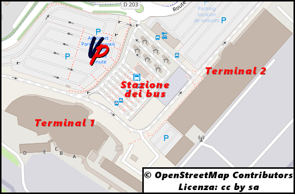 Aeroporto di Beauvais – Mappa dell'aeroporto