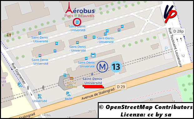 Come spostarsi fra Parigi e l'aeroporto di Beauvais - Stazione Saint Denis Université